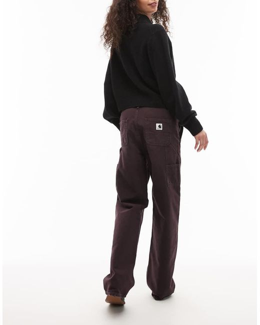 Carhartt Black Pierce Straight Carpenter Trousers