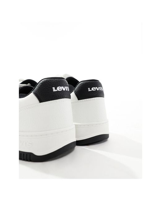 Levi's – drive – leder-sneaker in Black für Herren