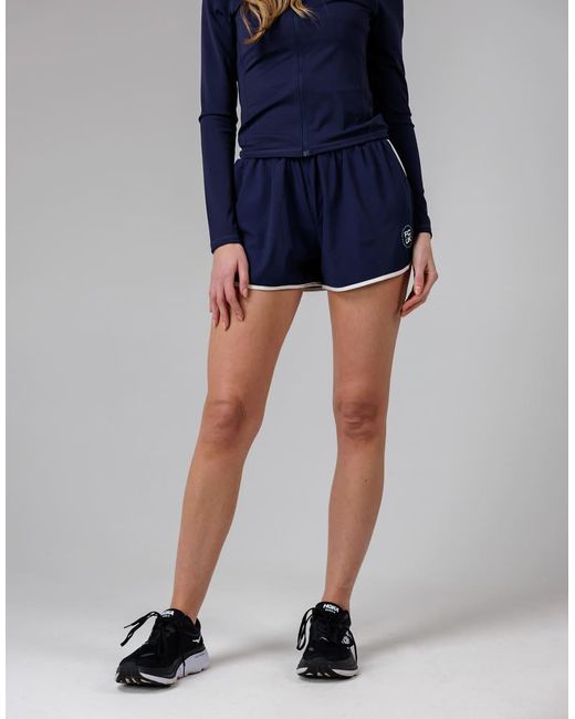 French Connection Blue Lightweight Elasticated Rib Waist Fcuk Shell Shorts