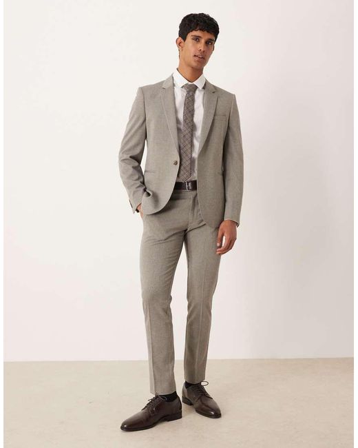 ASOS Gray Skinny Suit Jacket for men