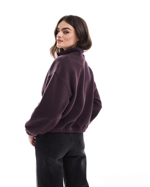 Levi's Purple – delta – sweatshirt aus sherpa-teddyfell