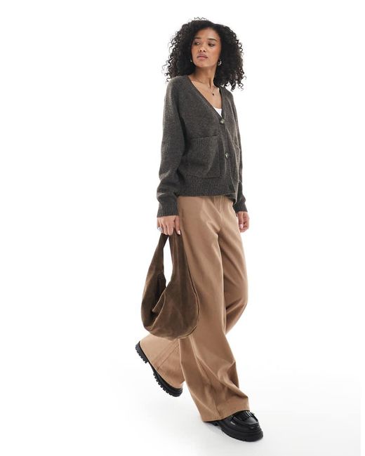 Cardigan Squadrato di Vero Moda in Black