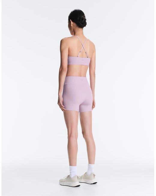 Oysho Pink Comfortlux High-rise 10cm Hot Pants