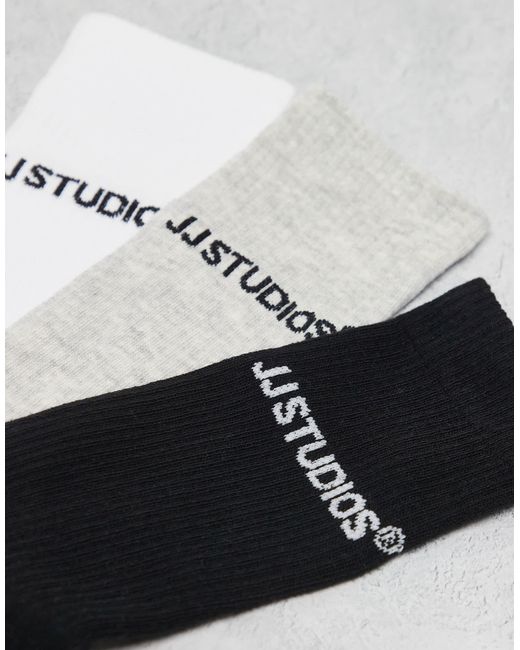Jack & Jones White Athletic Socks 3 Pack for men