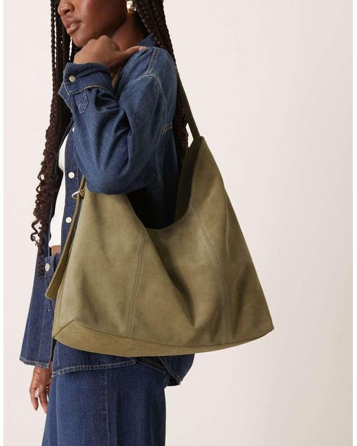 Borsa Shopping Morbida di ASOS in Blue