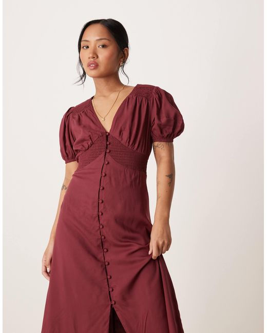 antoinette ruffled midi dress Antoinette Midi Dress by Rumored