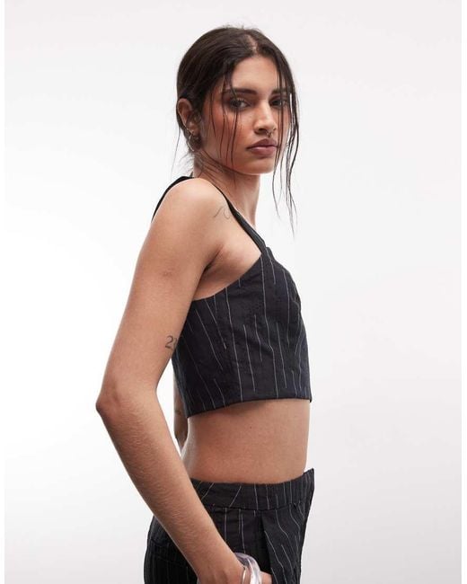 ASOS Black Cropped Vest