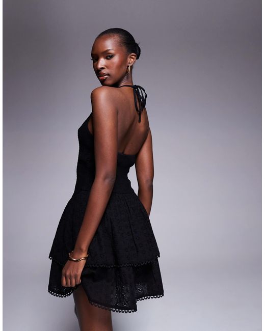 The Frolic Blue – exclusive – minikleid aus leinenmix