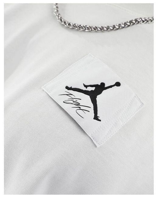 Flight essentials - t-shirt à logo Nike pour homme en coloris White