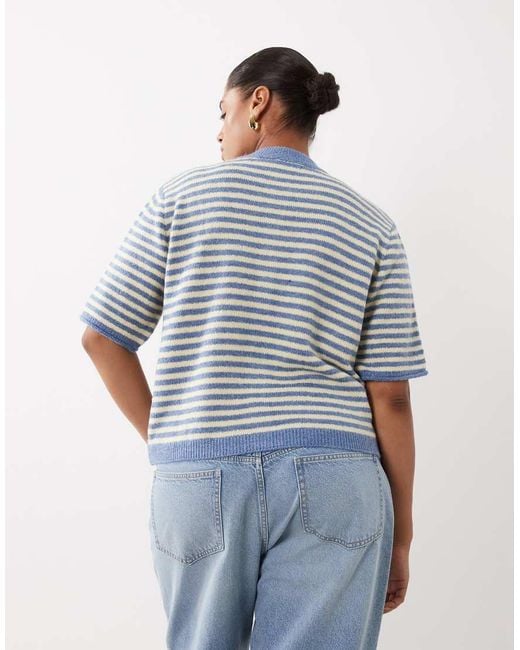 ASOS Blue Asos Design Curve Lightweight Relaxed Cardigan