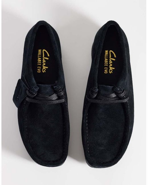 Clarks Black Wallabee Evo for men