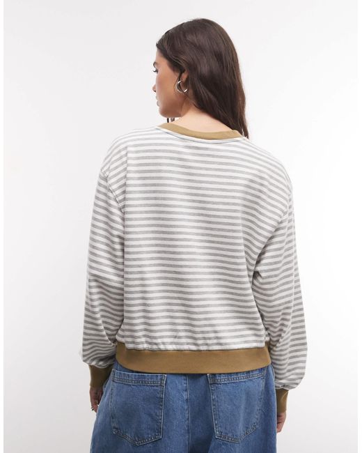 Molly pull-over henley Vans en coloris Gray