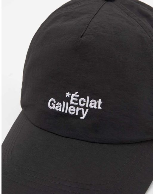 Pull&Bear Black Technical Cap With Text for men