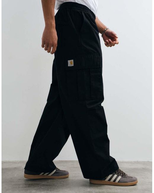 Carhartt Black Mandler Extra-loose baggy Cargo Pant for men