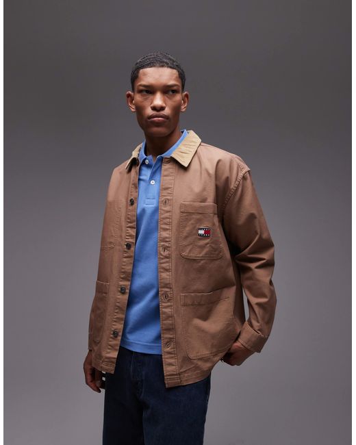Tommy Hilfiger Blue Cord Overshirt for men