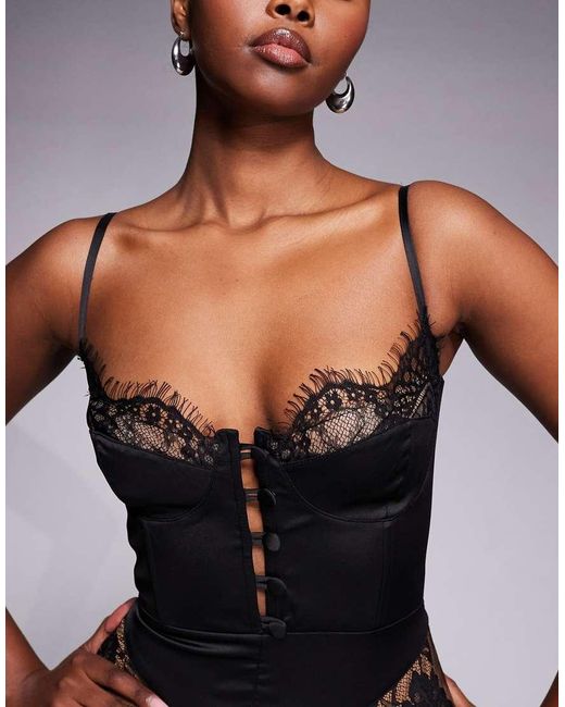 The Dolls House Black Dolce Satin Maxi Dress