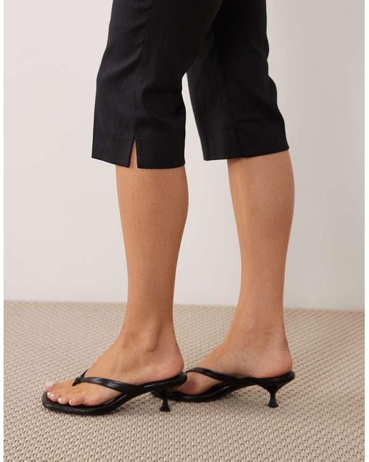 Mango Natural Capri Pants