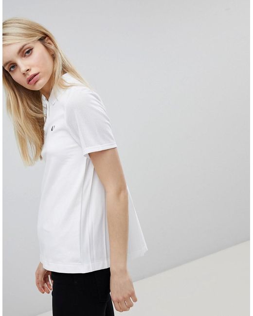 Fred Perry Canvas Pleat Back Polo Shirt 