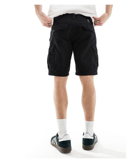 Tommy Hilfiger Black Ethan Cargo Shorts for men
