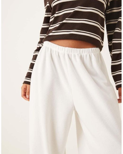 ASOS White Supersoft Balloon Leg Trouser