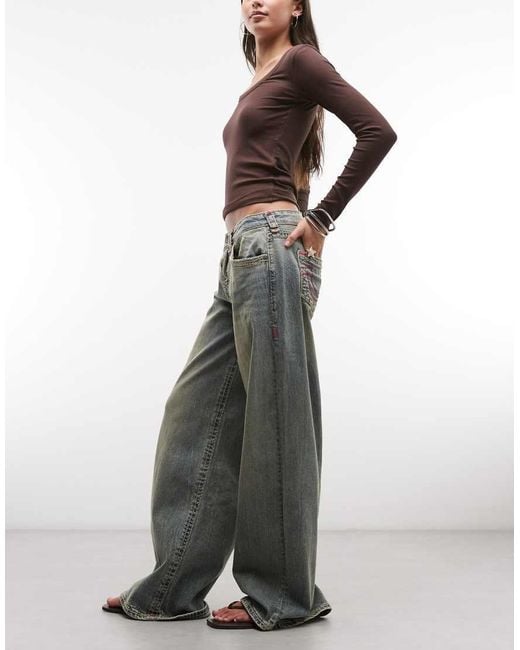 True Religion Blue Jessie Super baggy Jeans