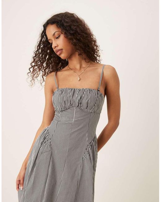 Mango Natural Adjustable Strap Midaxi Dress With Structured Bodice