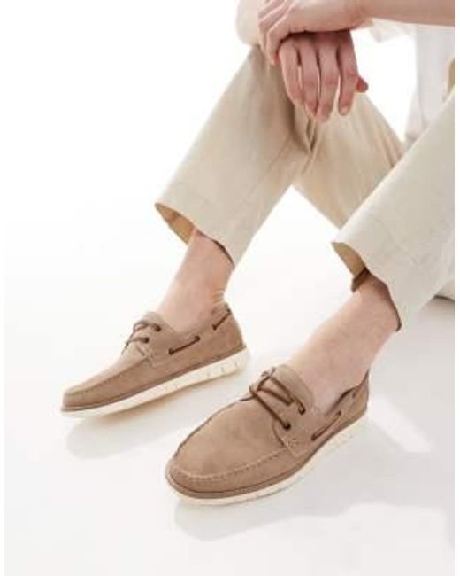 ASOS Natural Boat Shoes for men