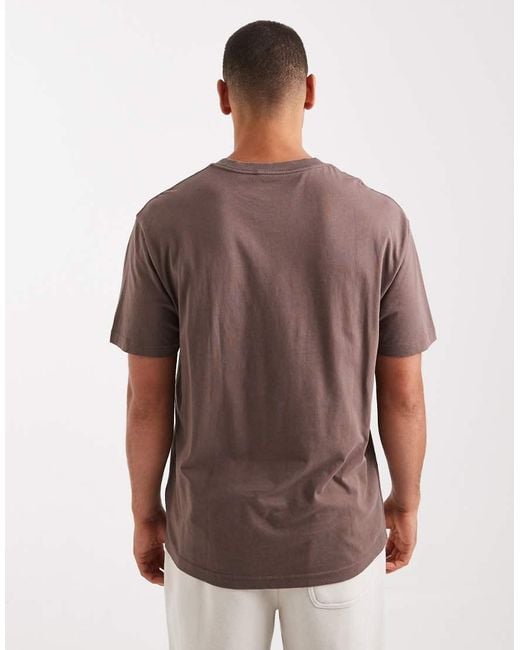 Cotton On Brown Loose Fit T-shirt for men