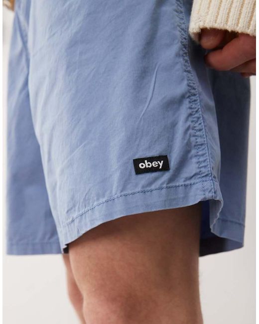 Obey White Easy Gravel Trail Short for men