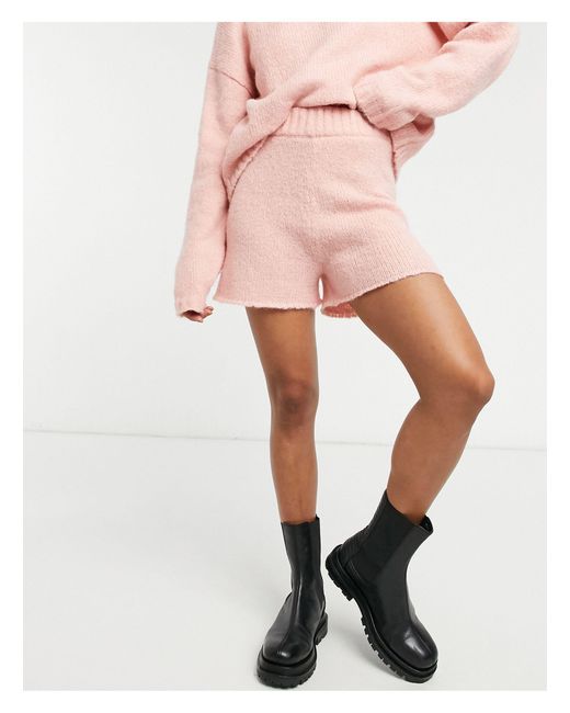 knitted top and shorts