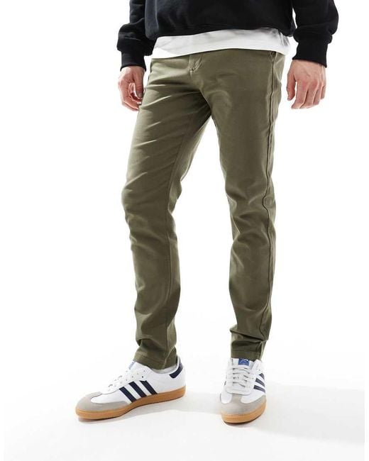 ASOS Green Skinny Fit Chinos for men