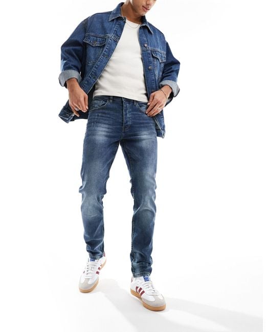 Marshall Artist Blue Slim Fit Jeans for men