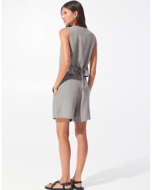 Gilet Pull&Bear en coloris Gray