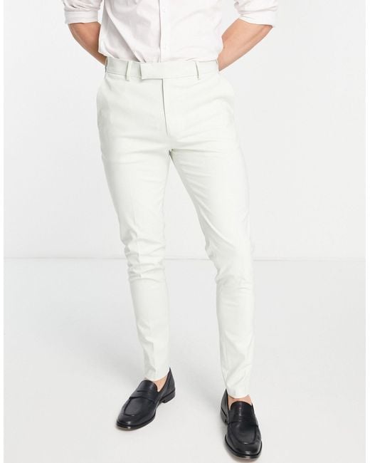 Pantalon habillé skinny - pastel ASOS pour homme en coloris Neutre | Lyst