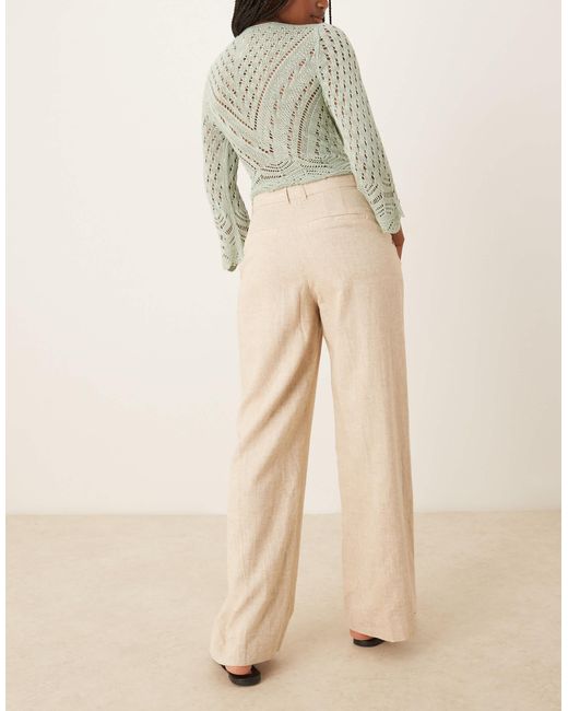 Abercrombie & Fitch Natural Curve – love – hose aus leinen