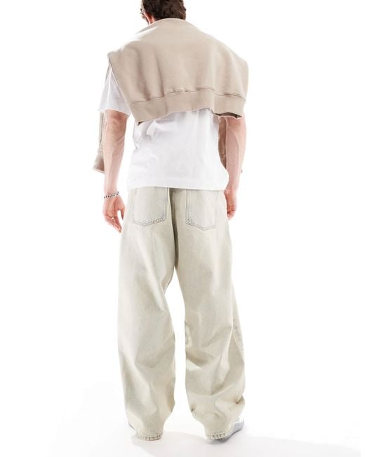 Dr. Denim – kobe – weite jeans in White für Herren