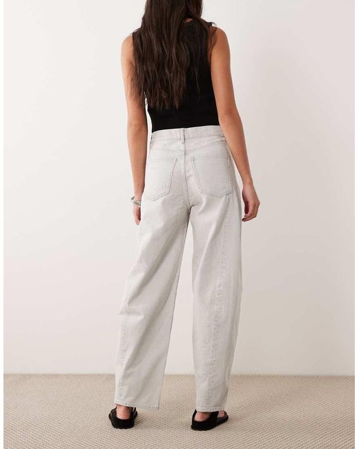 ARKET Natural Bloom Barrel Shaped Jeans