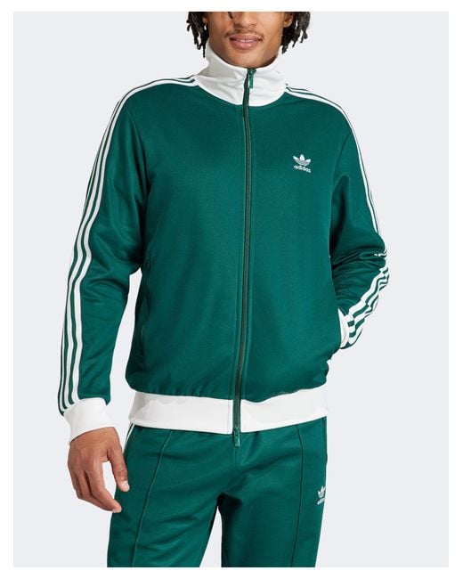 Adidas Originals Green Adicolor Classics Beckenbauer Track Top for men