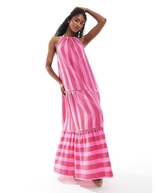 Accessorize Pink Accesorize – maxi-strandkleid