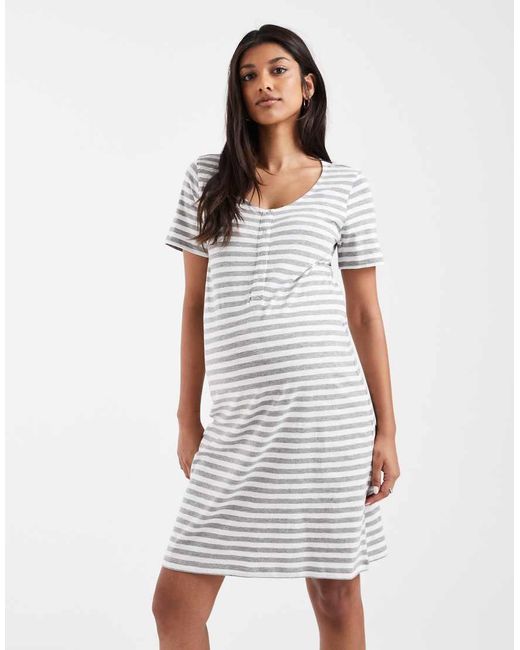 Mama.licious White Mamalicious Maternity 2 Function Nursing Nightdress