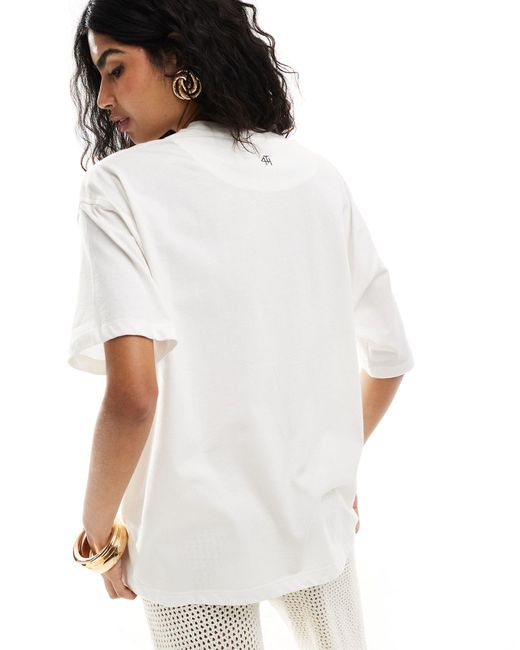 Bella - t-shirt 4th & Reckless en coloris White