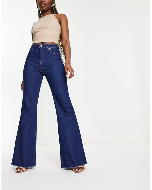 BOSS by HUGO BOSS Boss Orange - Frida - Jaren 70 Stijl Flared Jeans in het  Blauw | Lyst NL