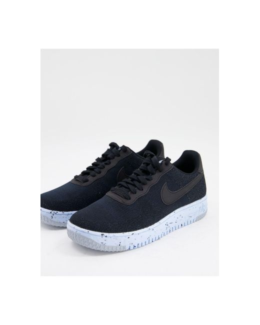 Nike Gray Air Force 1 Crater Flyknit Trainers for men
