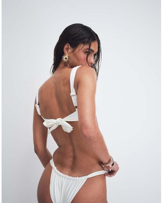 VDM The Label White Underwire Bikini Top
