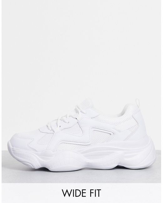 sand white fit chunky bubble sole