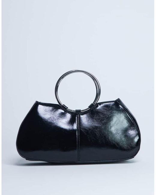 TOPSHOP Blue Griffith Metal Ring Handle Grab Bag