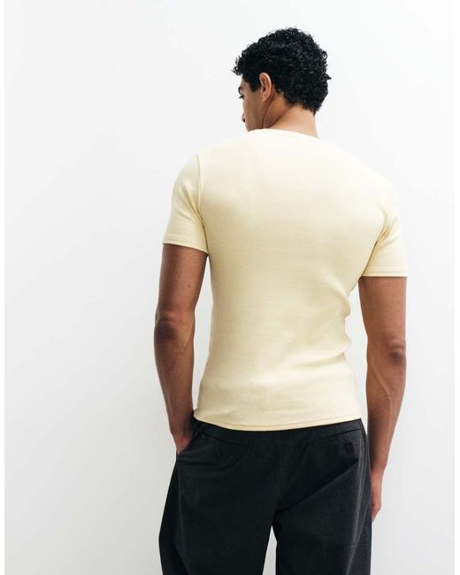 ASOS Natural Muscle Fit T-shirt for men