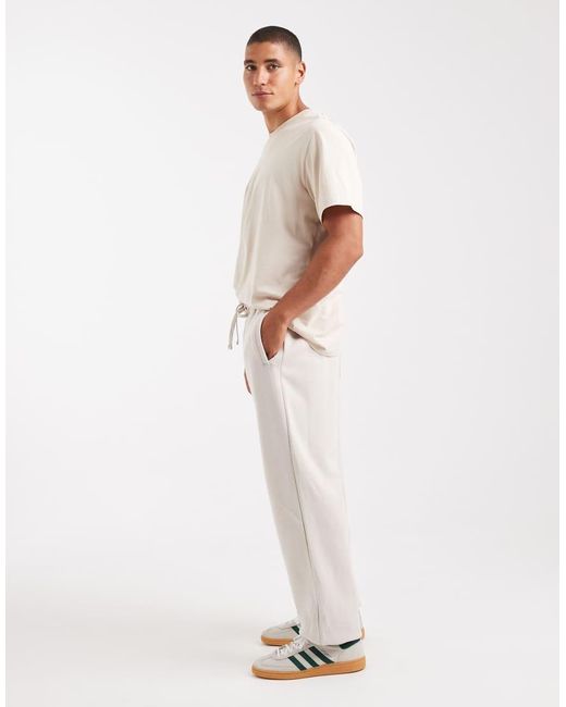 Joggers De Chándal Holgados Con Bajos Ajustados De -Neutro Cotton On de hombre de color Natural