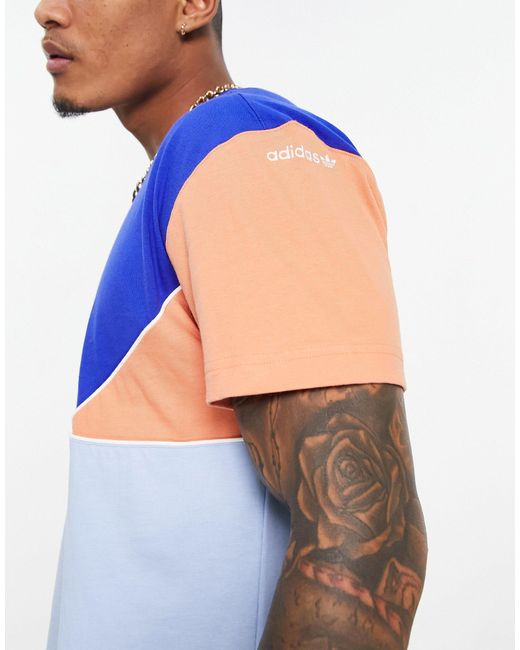 adidas Originals Adicolor Next Colorado Color Block T-shirt in Blue for Men  | Lyst Canada
