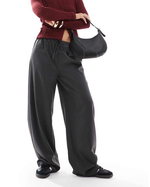 ASOS Purple – elegante barrel-leg-hose